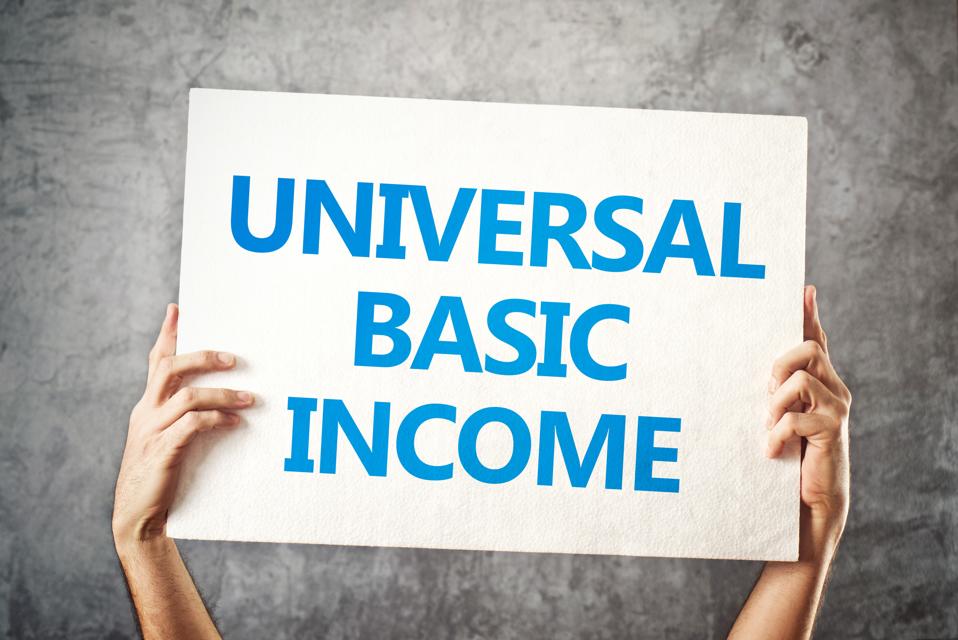 Universal Basic Income sign